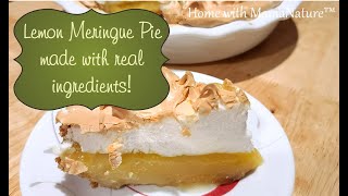 Lemon Meringue Pie Made with all natural ingredients [upl. by Reivaz374]