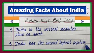 Amazing Facts About India  Amazing Facts About India In English  Few Amazing Facts About India [upl. by Atinehc]