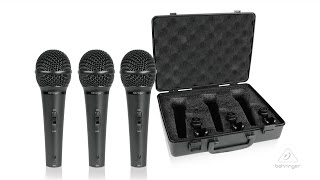 ULTRAVOICE XM1800S 3 Dynamic Cardioid Vocal and Instrument Microphones Set of 3 [upl. by Laughlin]