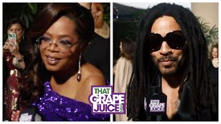 Golden Globes 2024 Red Carpet Lenny Kravitz Oprah Winfrey Erika Alexander amp More Shine [upl. by Madson]