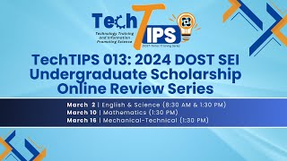 𝐄𝐍𝐆𝐋𝐈𝐒𝐇  DOSTSEI Undergraduate Scholarship Online Review Series  Session 1 March 2 [upl. by Percival497]