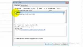 Set Auto Reply Message in Outlook 2010 [upl. by Hael687]