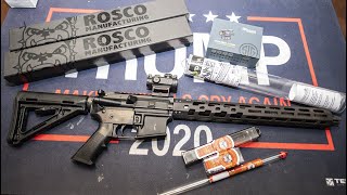 Multiple Rreview Rosco Barrels Odin Works hand guard Sig Sauer Romeo MSR on a Machine gun [upl. by Leshia]