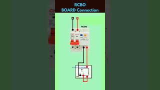 RCBO BOARD Connectionrcbo wiringconnection boardconnection wiring rcb electrical [upl. by Anerom]