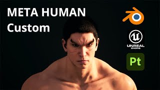 Full custom metahuman workflow tutorial Blender Unreal Substance [upl. by Airehtfele]