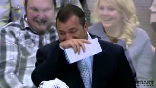 Alain Vigneault Cracks Up at Vernon Fiddlers Angry Bieksa Impression HD [upl. by Fonzie]