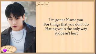 Jungkook  Hate You   lyrics  Golden album [upl. by Gilda906]