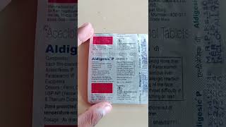 Acecofenac amp Paracetamol Tablet  Aldigesic P Tablet Full Review [upl. by Nylecsoj]