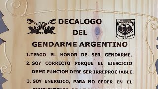 Decálogo del Gendarme Argentino lasergrabado grabado laser [upl. by Eeleimaj]