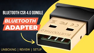 Bluetooth CSR 40 Dongle  Unboxing  Review  Hindi [upl. by Newob833]