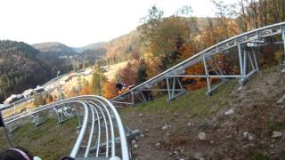 Luge Schlitte Mountain à La Bresse  Vosges 2011  GoPro HD [upl. by Kobe]