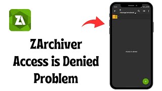 Fixed✅ Zarchiver Access is Denied Problem  Zarchiver Access Denied [upl. by Saduj]