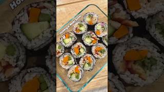 Hokkigai Arctic Surf Clam Maki Sushi arcticsurfclam makisushi hokkigai pescatarianrecipes [upl. by Koziara]