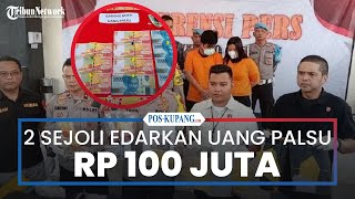 Sepasang Kekasih di Bekasi Edarkan Uang Palsu Senilai Rp100 Juta Terancam 15 Tahun Penjara [upl. by Cummine]