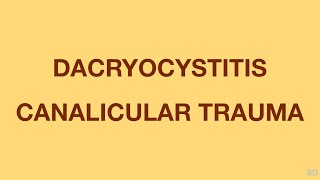 Oculoplasty Session 31 Trauma Infection and Neoplasm of Lacrimal Drainage Pathways [upl. by Betsy435]