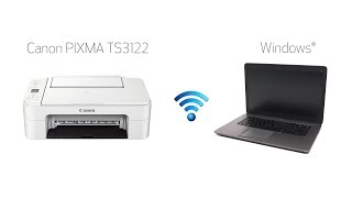 Setting up Your Wireless Canon PIXMA TS3122 Easy Wireless Connect with a Windows Computer [upl. by Eehsar]