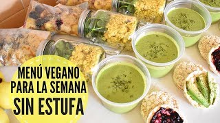 MENÚ VEGANO PARA LA SEMANA  SIN ESTUFA  FÁCIL Y RÁPIDO [upl. by Hogan365]