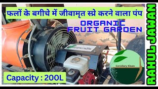 778Kisan karyashala  जीवामृत का प्रयोग फलों के बगीचे के लिए Spray MachineryRahulJawan के साथ। [upl. by Huang495]