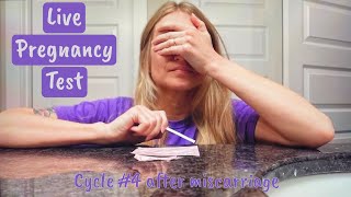 Live Pregnancy Test  TTC after 4 Miscarriages Cycle 4 [upl. by Llehsim772]