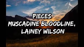 Muscadine Bloodline  Pieces Lyrics ft Lainey Wilson [upl. by Arelc330]