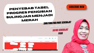 Penyebab tabel progres pengisian sulingjar menjadi merah [upl. by Edmee]