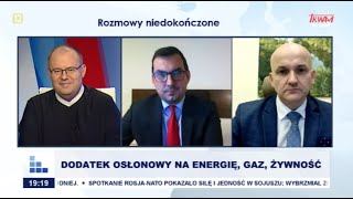 Rozmowy niedokończone Dodatek osłonowy na energię gaz żywność [upl. by Werdnael]