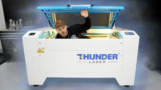 Brand New LASER ENGRAVER Thunder Nova 51 First Test [upl. by Portwin]