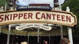 New Skipper Canteen Jungle Cruise restaurant at Magic Kingdom Walt Disney World [upl. by Adnauq300]