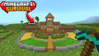 i built the best house in survival Minecraft pe 121 🔥 [upl. by Brookner926]