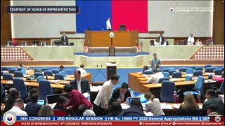 House plenary deliberates on the Office of the Vice Presidents 2025 budget [upl. by Havens]