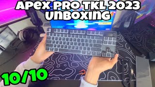 Steelseries Apex Pro TKL 2023 UNBOXING  Fortnite POV Gameplay 🌟 [upl. by Undine46]