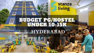 Review PG  Hostel In Hyderabad Under 1015k Stanza living [upl. by Adnorrahs]