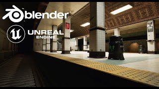 My Indie Blender to Unreal Engine 5 Workflow for Game Environments [upl. by Russom]