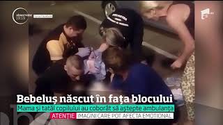 O femeie din Oradea şia adus pe lume bebeluşul în faţa blocului [upl. by Odracir]