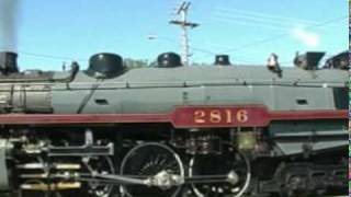 Canadian Pacific 2816 Steam Engine Train [upl. by Aerehs]