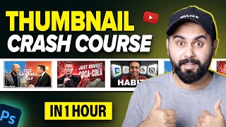 YouTube Thumbnail Design Full Course  How to Make Professional Thumbnails for YouTube [upl. by Neffets]