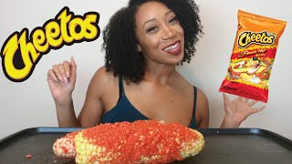 FLAMING HOT CHEETO ELOTE STYLE CORN ON THE COB [upl. by Adirehs]