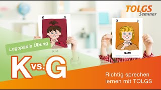 Logopädie Übung für Kinder – Hördifferenzierung K vs G [upl. by Small]