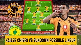 BREAKING NEWS Kaizer Chiefs vs Mamelodi Sundown Potential Lineup for Tomorrows Clash Under Nabi [upl. by Auhel831]