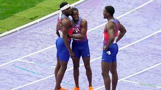 US disqualified from mens 4x100 relay as Canada takes gold [upl. by Enautna202]