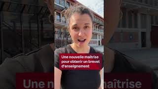 Nouvelle maîtrise en enseignement  Vidéojournal [upl. by Nairolf]