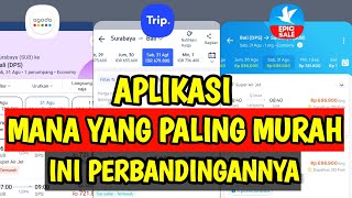 Perbandingan Harga Tiket Pesawat dari Aplikasi Agoda Traveloka Tripcom Mana yang Paling murah [upl. by Valente402]