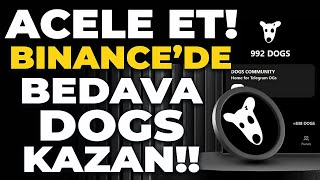 Binance Launchpool DOGS Coin  Binance Halka Arz ile Bedava Airdrop Claim Fırsatı [upl. by Aerdnua]