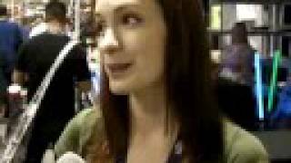 Felicia Day talks Dr Horrible Joss Whedon The Guild at Comic Con 2008 [upl. by Pebrook]