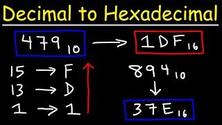 How To Convert Decimal to Hexadecimal [upl. by Ahsyat354]