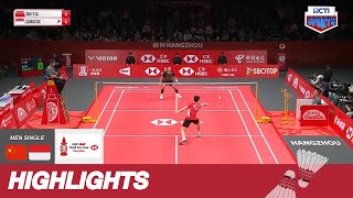 HIGHLIGHTS MS CHINA VS INDONESIA  SEMIFINAL BWF WORLD TOUR FINAL 2023 badmintonindonesia [upl. by Reed]