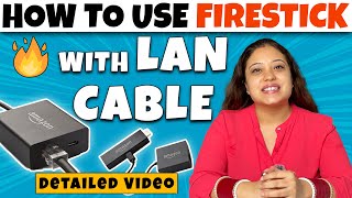 How To Use Fire Tv Stick Without Wifi Ethernet Adaptor Unboxing [upl. by Idarb32]