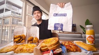 American tries GREGGS for the first time [upl. by Weiss]