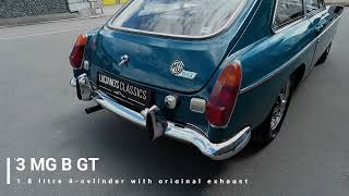 1973 MG B GT Exhaust Sound [upl. by Aihcela518]