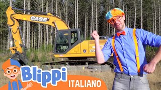 Blippi alla scoperta ellescavatore  Blippi in Italiano  Video educativi per bambini [upl. by Helms]